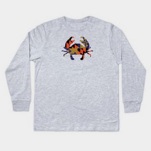 Maryland Sporty Crab Kids Long Sleeve T-Shirt